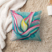 水の色の多肉性のアー素晴らしト クッション (ブランケット)