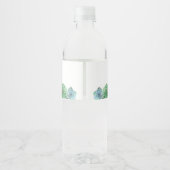水の色の多肉水瓶ラベル ペットボトルラベル (裏面)