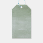 水の色の多肉質ガーデンシック結婚の感謝の気持ち ギフトタグ (裏面)