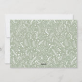 水の色の夜のクリスマスプレゼントのラップ&ワイン シーズンカード (裏面)