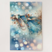 水の色の夢の中のエーテルのファンタジー女神 ジグソーパズル (縦)