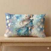 水の色の夢の中のエーテルのファンタジー女神 ランバークッション