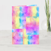 【水の色の夢】あせたパステルカラーズバタフライ カード (正面)