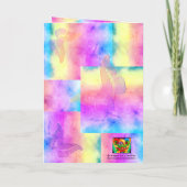 【水の色の夢】あせたパステルカラーズバタフライ カード (裏面)