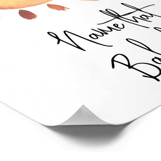 水の色の太陽 – そのベビー食品の名前 ポスター (角)