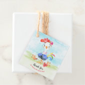 水の色の女の子のロスターファームありがとう フェイバータグ (インサイチュ)