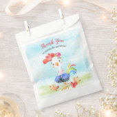 水の色の女の子のロスターファームありがとう フェイバーバッグ (クリップ留めされた状態)