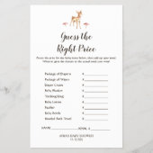 水の色の女の子の鹿の白を推測する右の価格 チラシ (正面)