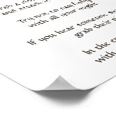 水の色の女の子の鹿の赤ちゃんのシャワーのゲームを言わない ポスター (角)