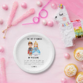 水の色の子供の王の男の子の最初の誕生日 ペーパープレート (パーティー)