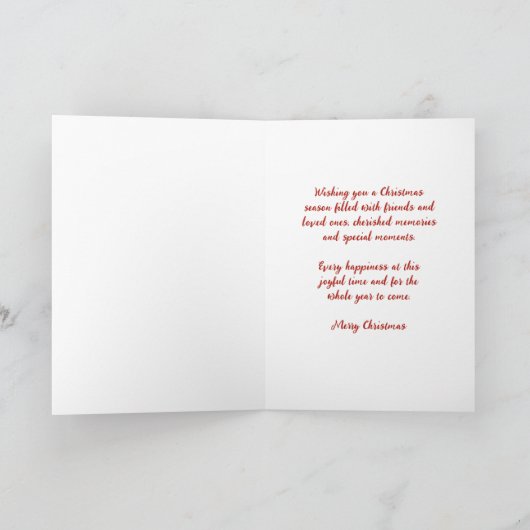 水の色の孫メリークリスマスカード シーズンカード (内部)