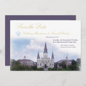 水の色の宛先：ニューオーリンズ セーブザデート (正面/裏面)