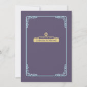 水の色の宛先：ニューオーリンズ 招待状 (裏面)