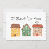 水の色の家の新しい住所の移動の発表 (正面)