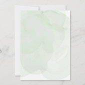 水の色の小さなかわいこちゃんは、途中の赤ちゃんシャワー 招待状 (裏面)