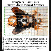 水の色の小さなカウボーイシェリフドッグDP3デカップージ 薄葉紙