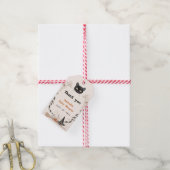 水の色の小さなブハロウィーン赤ちゃんシャワー ギフトタグ (より糸付き)