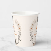 水の色の小さなブハロウィーン赤ちゃんシャワー 紙コップ (左)