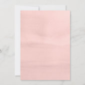 水の色の小さなワイルドフラワーガール赤ちゃんシャワー 招待状 (裏面)