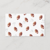 水の色の小さな漁師の赤ちゃんシャワーおむつラ エンクロージャーカード (裏面)