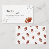 水の色の小さな漁師の赤ちゃんシャワーおむつラ エンクロージャーカード (正面/裏面)