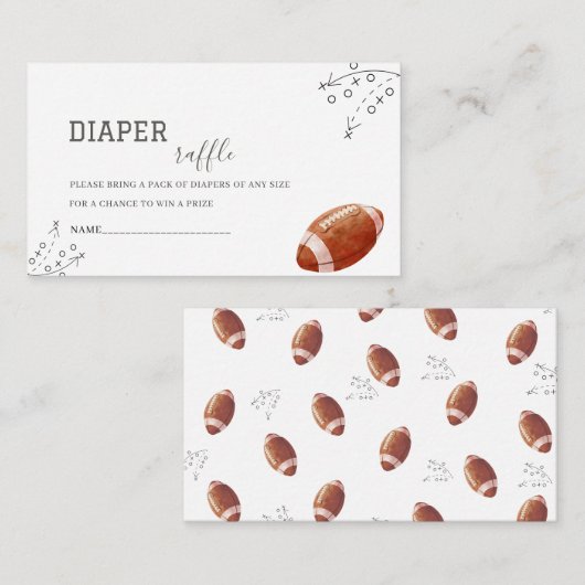 水の色の小さな漁師の赤ちゃんシャワーおむつラ エンクロージャーカード (正面/裏面)