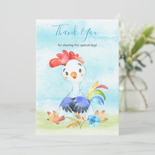 水の色の少年のロスターファーム サンキューカード (スタンド正面)