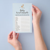 水の色の少年ディアキノコベビー言葉スクランブル チラシ (ハンドル)