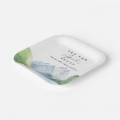 水の色の山々 – 冒険を始めよう ペーパープレート (傾斜あり)