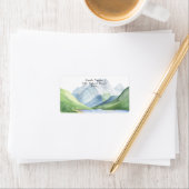 水の色の山々 – 冒険を始めよう ラベル (インサイチュ)