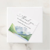 水の色の山ありがとう フェイバータグ (インサイチュ)