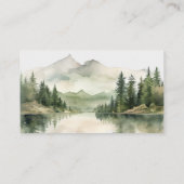 水の色の山おむつラッフルベビーシャワー エンクロージャーカード (裏面)