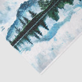 水の色の山の切り離し10x15 薄葉紙 (詳細)