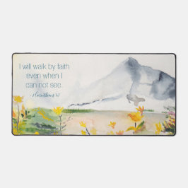 水の色の山の感動的聖なる書物、 経典 デスクマット