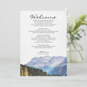 水の色の山の結婚歓迎の旅程 プログラム (スタンド正面)