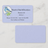 水の色の山ブルーバードブルーバードアート 名刺 (正面/裏面)