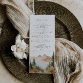 水の色の山結婚のメニュー メニュー