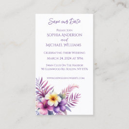 水の色の島のロマ結婚ンス – '日付を保存 – 名刺