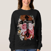 水の色の巨大な虎の強さと勇気がある スウェットシャツ (正面)