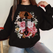 水の色の巨大な虎の強さと勇気がある スウェットシャツ