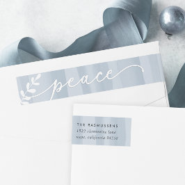 水の色の希望 |休日の差出人住所 ラップアラウンドラベル