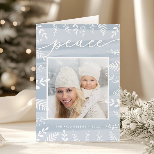 水の色の希望 | 折り畳み休日の写真 シーズンカード