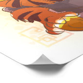 水の色の年の虎、侍 ポスター (角)