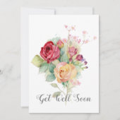 水の色の庭のバラはよくカードを取得 サンキューカード (正面)