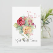 水の色の庭のバラはよくカードを取得 サンキューカード (スタンド正面)