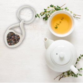 水の色の庭のパターン黒の金属キーチェーン キーホルダー