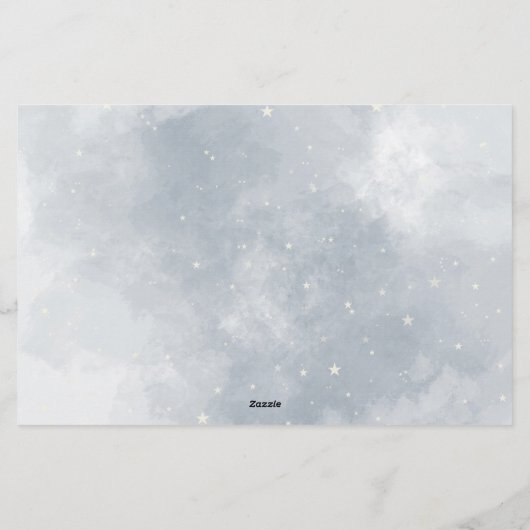 水の色の弓の冬は誰が私はブライダルシャワーゲーム 便箋 (裏面)