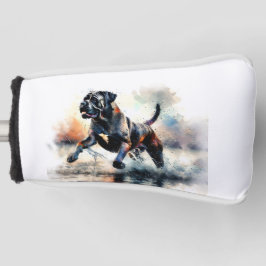 水の色の強力な杖のコルソ犬 ゴルフヘッドカバー