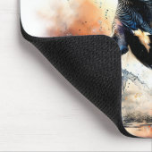 水の色の強力な杖のコルソ犬 マウスパッド (コーナー)