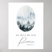 水の色の彼は私たちの平和のポスターになる ポスター (正面)